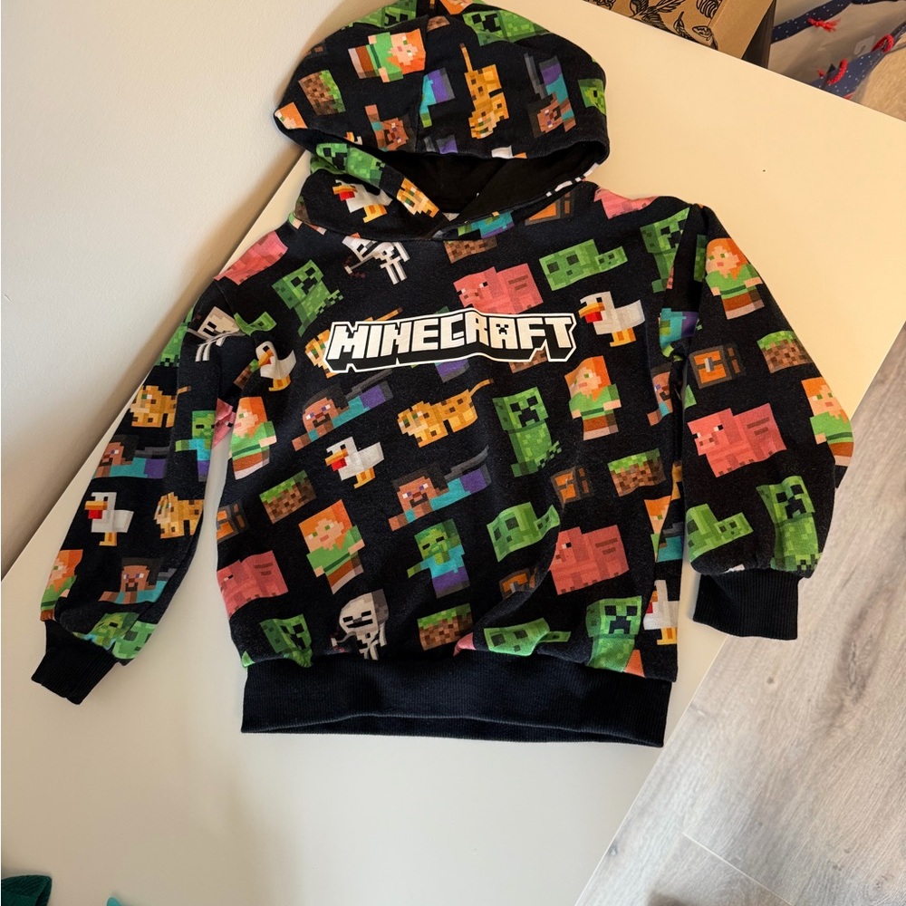 H&M Black Minecraft Graphic Hoodie